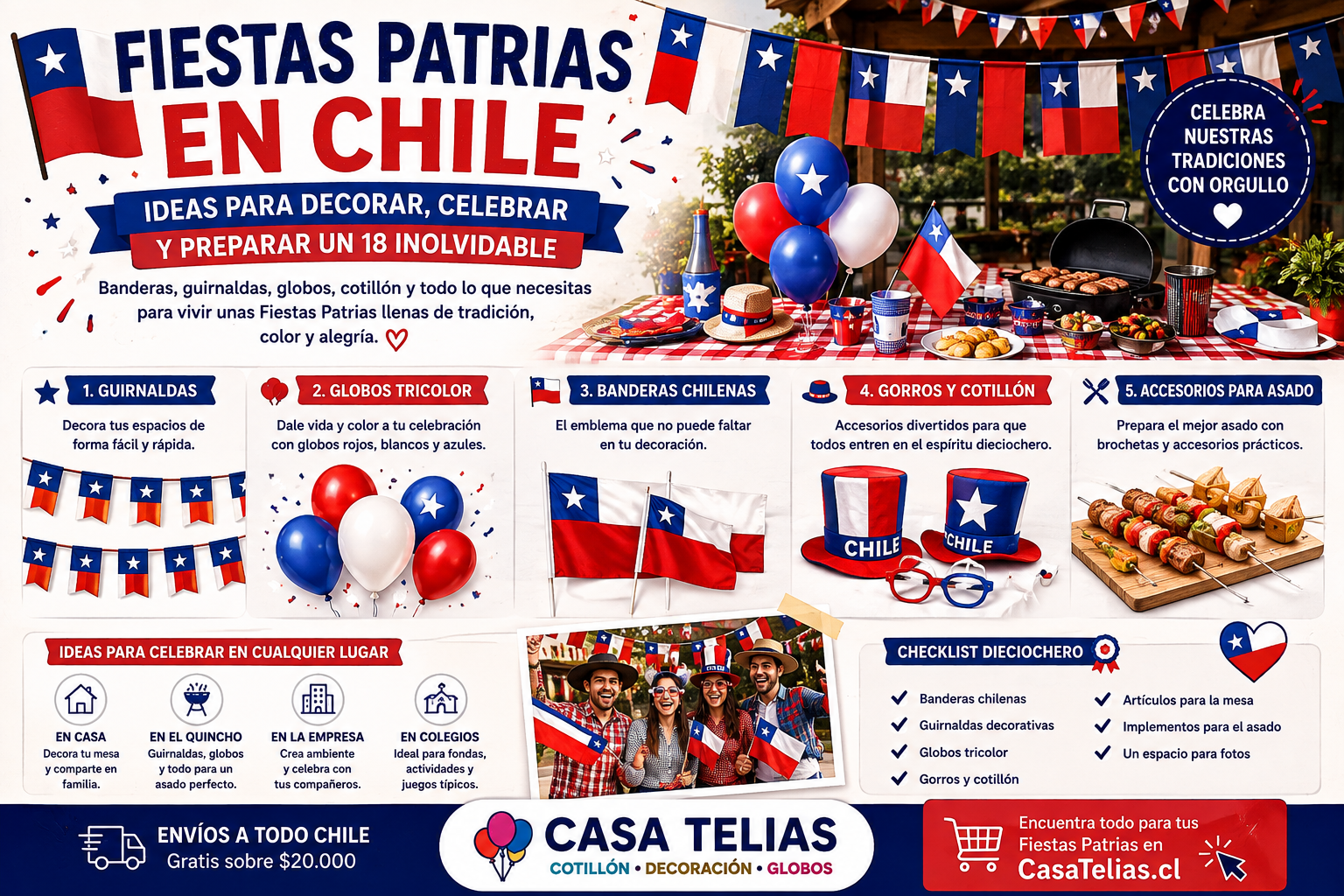 Fiestas Patrias en Chile: ideas para decorar y celebrar | Casa Telias