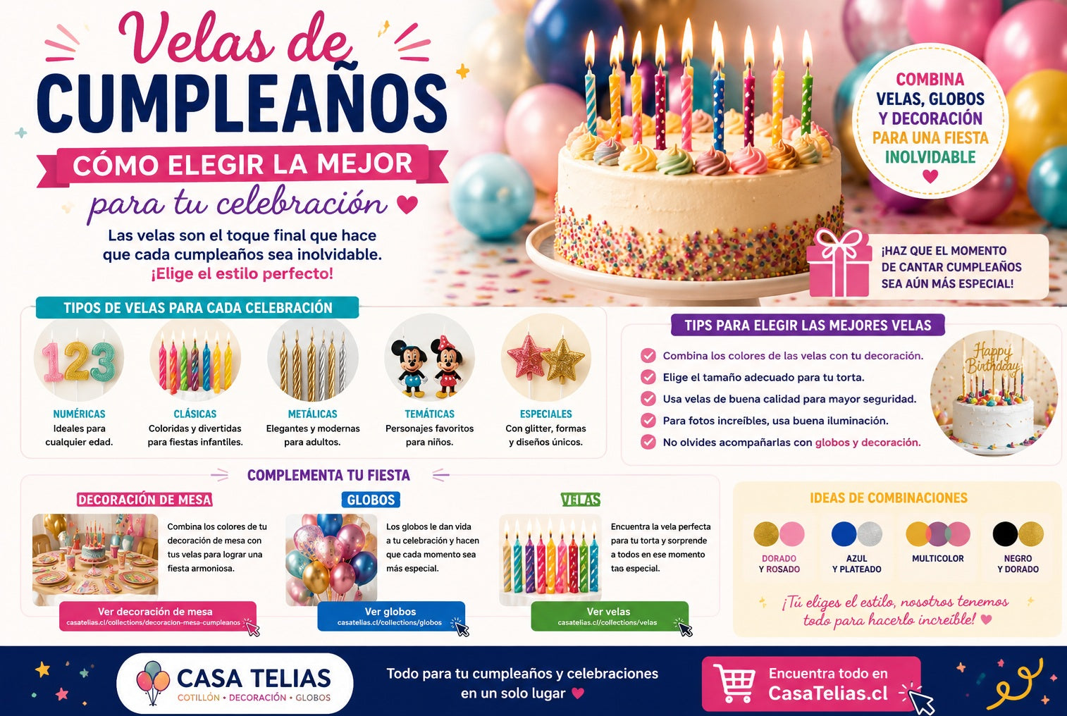 Velas de cumpleaños: cómo elegir la mejor para tu celebración