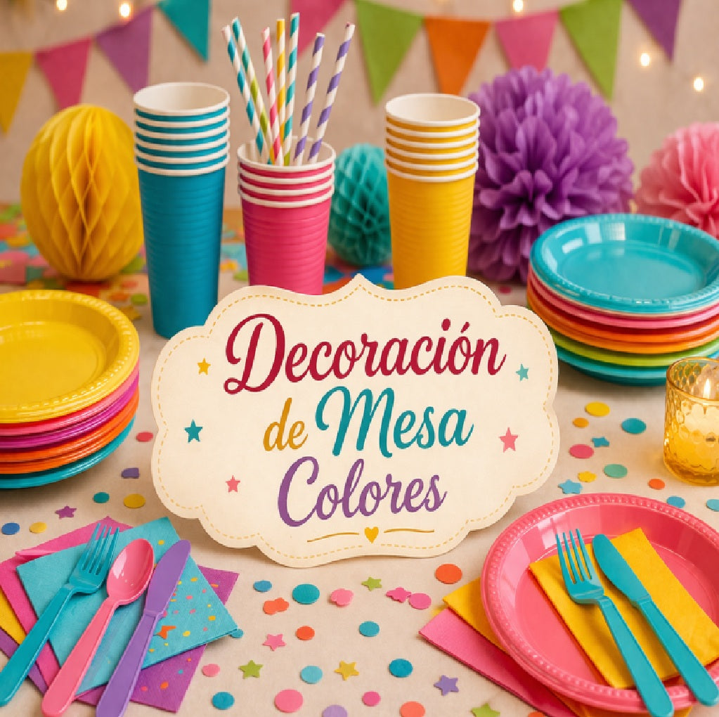 Decoración de Mesa para cumpleaños y eventos