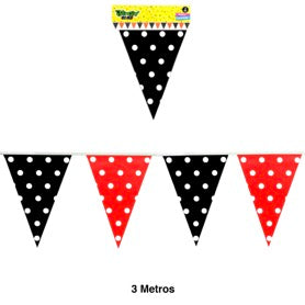 Guirnalda Banderines Polka – Banner Decorativo para Cumpleaños y Fiestas