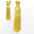 Corbatas Glitter x 3 Und Glitter Oro