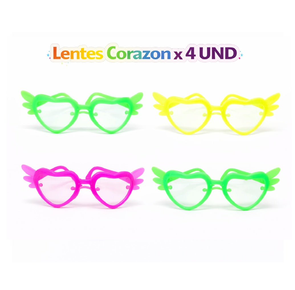 Lentes de Fiesta Mix Party para Disfraces, Cumpleaños, Cotillón y Eventos