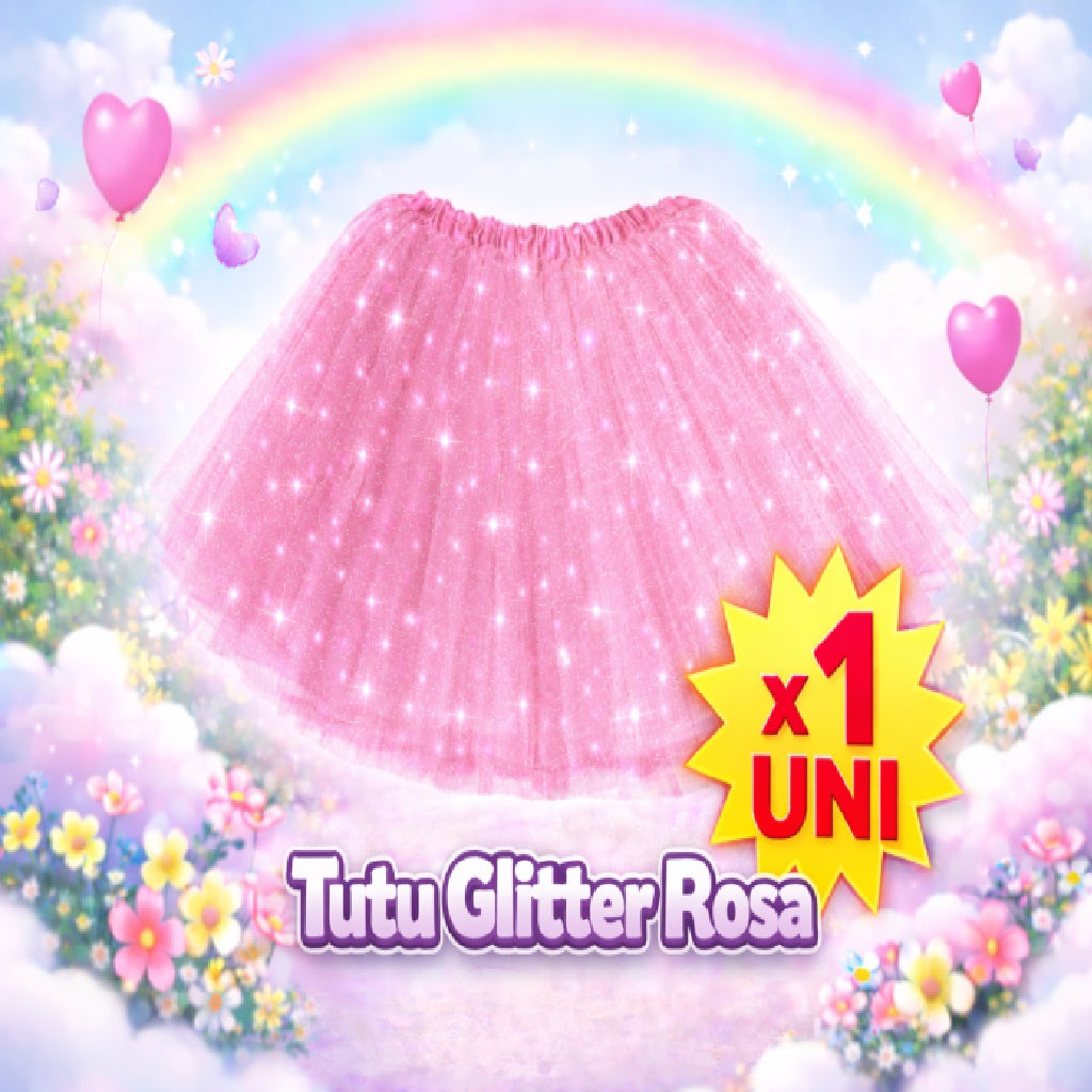 Tutu Glitter Mix – Tutu Brillante para Disfraz Infantil