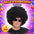 Pelucas Afro de Colores para Fiesta, Carnaval, Halloween y Cotillón