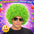 Pelucas Afro de Colores para Fiesta, Carnaval, Halloween y Cotillón