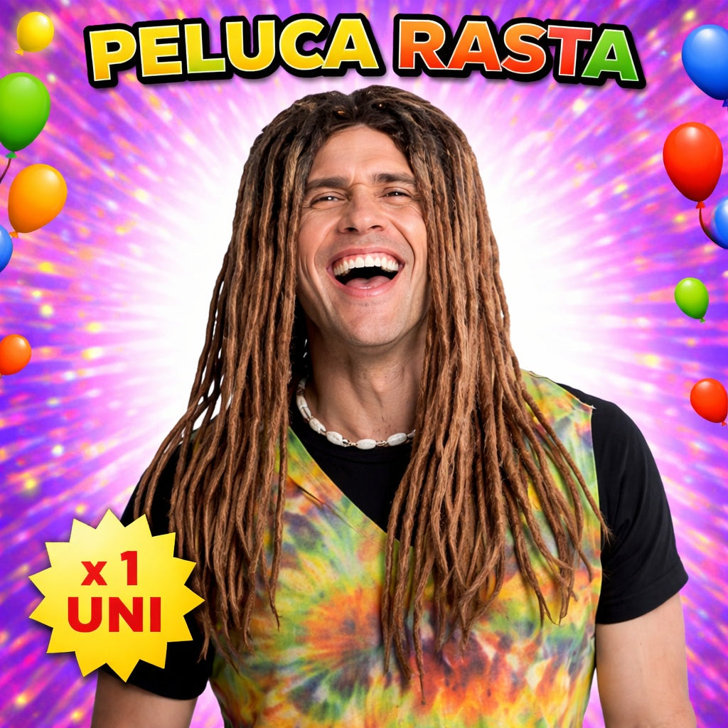 Pelucas de Disfraz Mix Fashion de Colores para Fiesta, Carnaval, Halloween y Cotillón