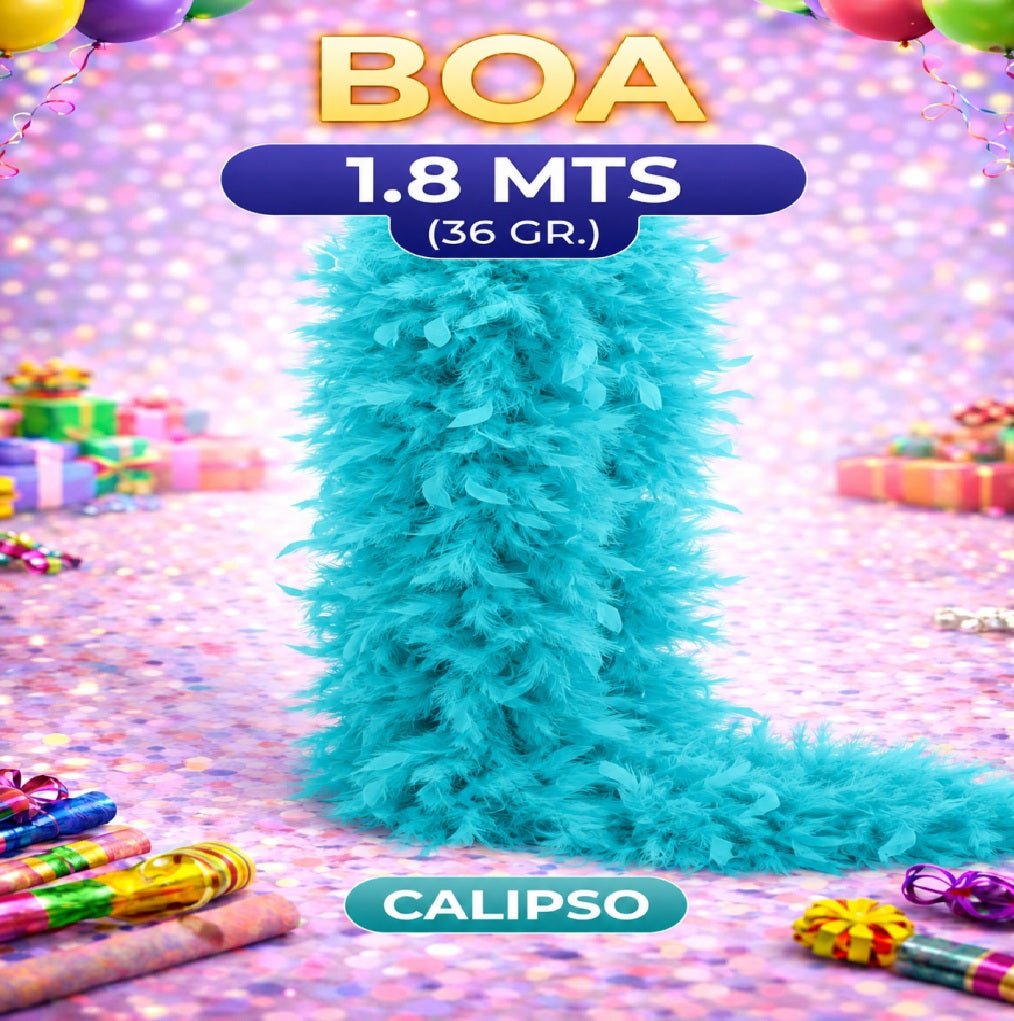 Boa 1.6 Metros (30 grs) Colores - Accesorio Fiesta y Disfraz