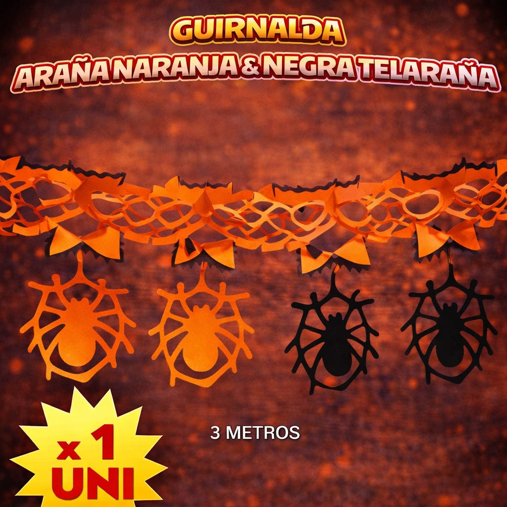 Guirnalda Halloween - Decoración Halloween y Fiesta Temática