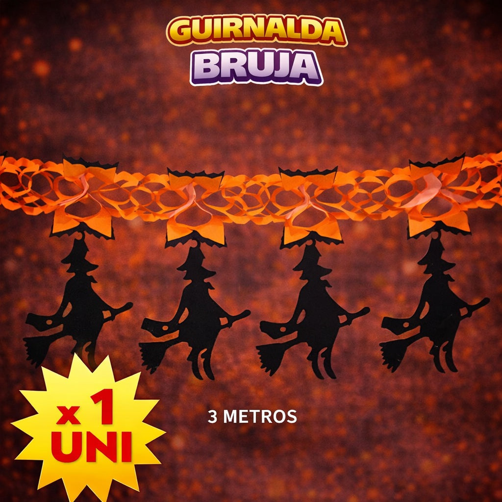 Guirnalda Halloween - Decoración Halloween y Fiesta Temática