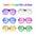 Lentes de Fiesta Mix Party para Disfraces, Cumpleaños, Cotillón y Eventos