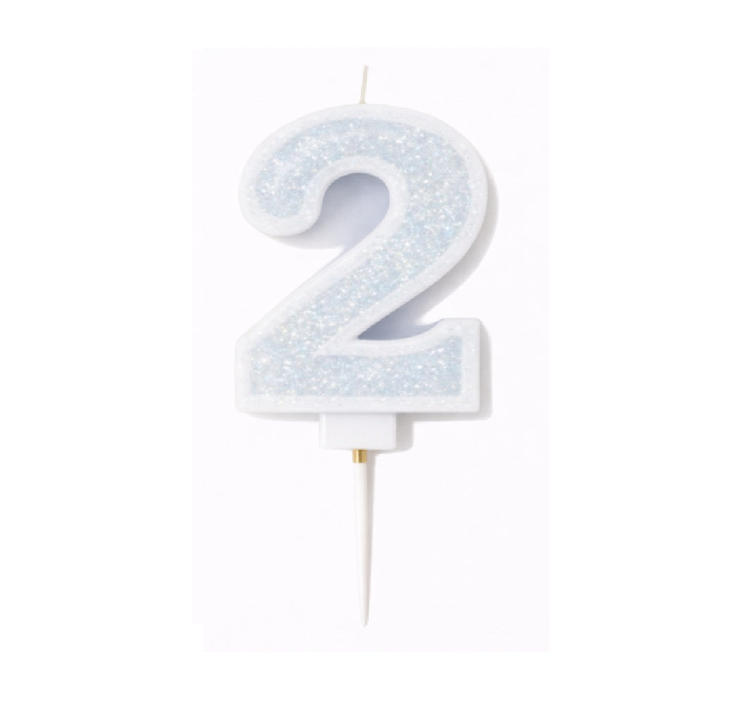 Velas Numerales Celestes – Velas de Número para Cumpleaños