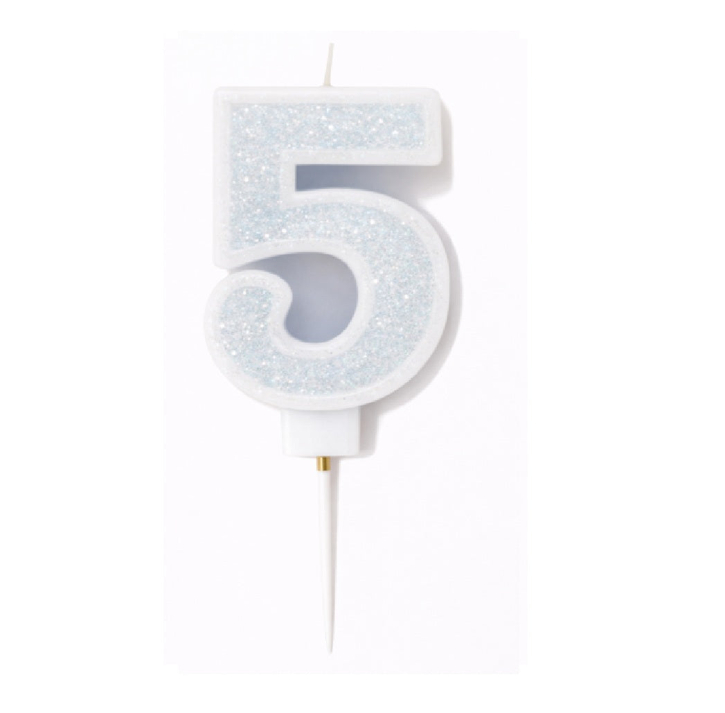 Velas Numerales Celestes – Velas de Número para Cumpleaños