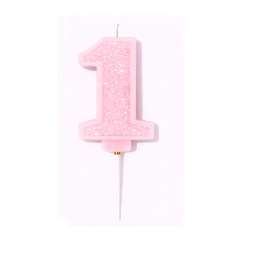 Velas Numerales Rosadas – Velas de Número para Cumpleaños
