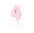 Velas Numerales Rosadas – Velas de Número para Cumpleaños