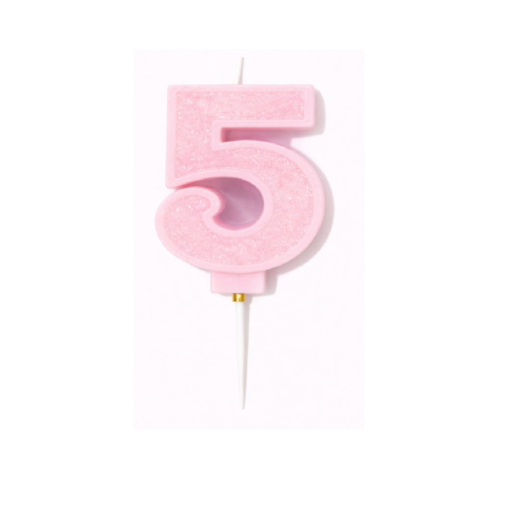 Velas Numerales Rosadas – Velas de Número para Cumpleaños