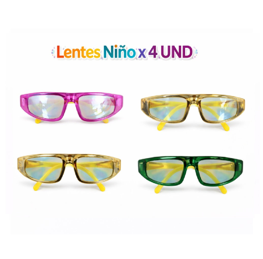 Lentes de Fiesta Mix Party para Disfraces, Cumpleaños, Cotillón y Eventos