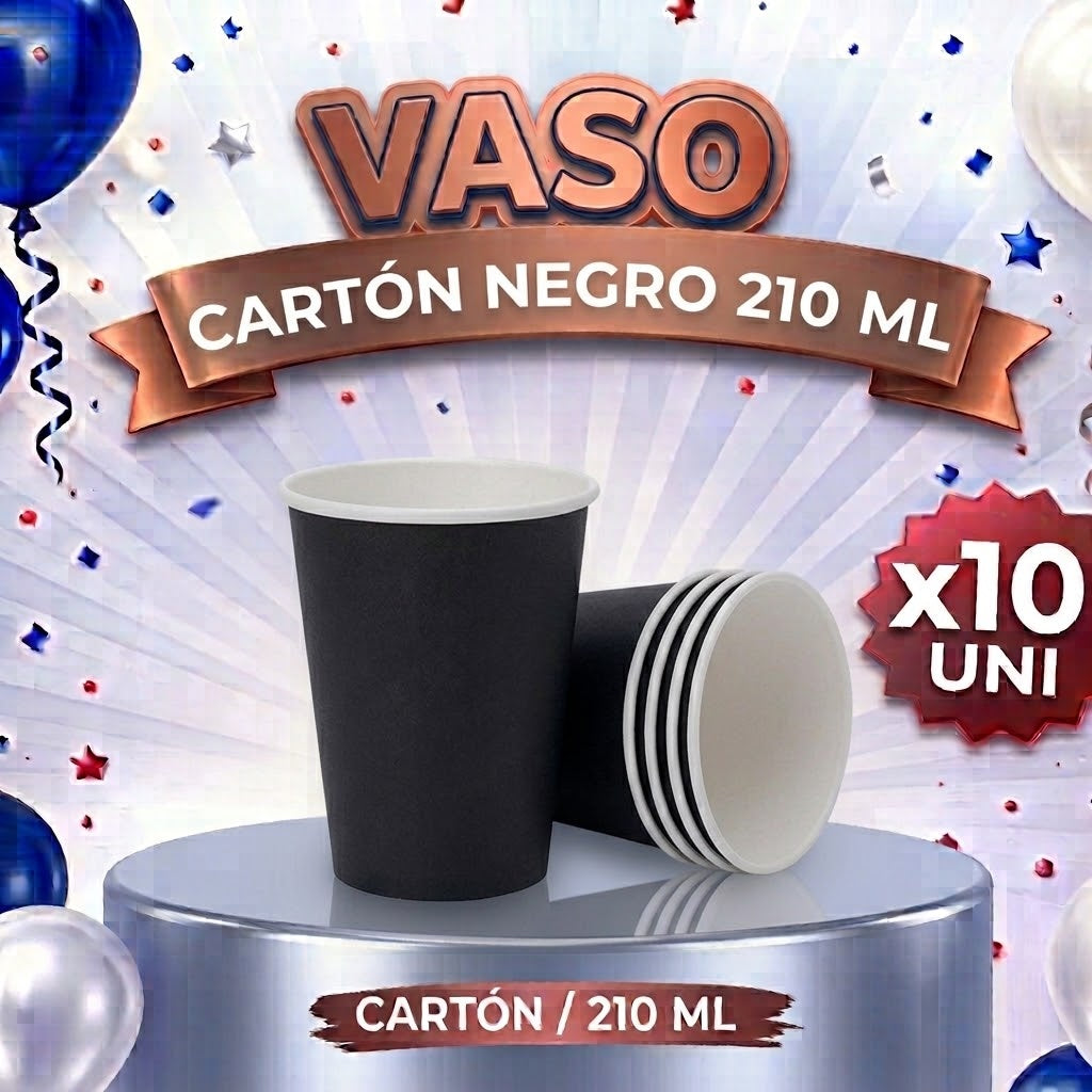 Vaso Polipapel x 10 Colores 210 ml – Vasos Desechables para Fiesta