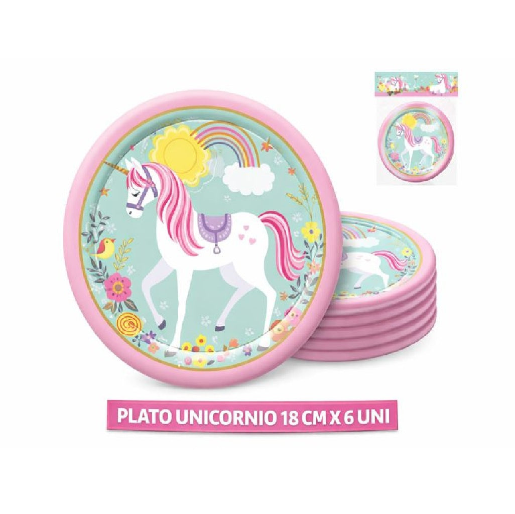 Decoración de Cumpleaños Unicornio – Set de Mesa para Fiesta Infantil