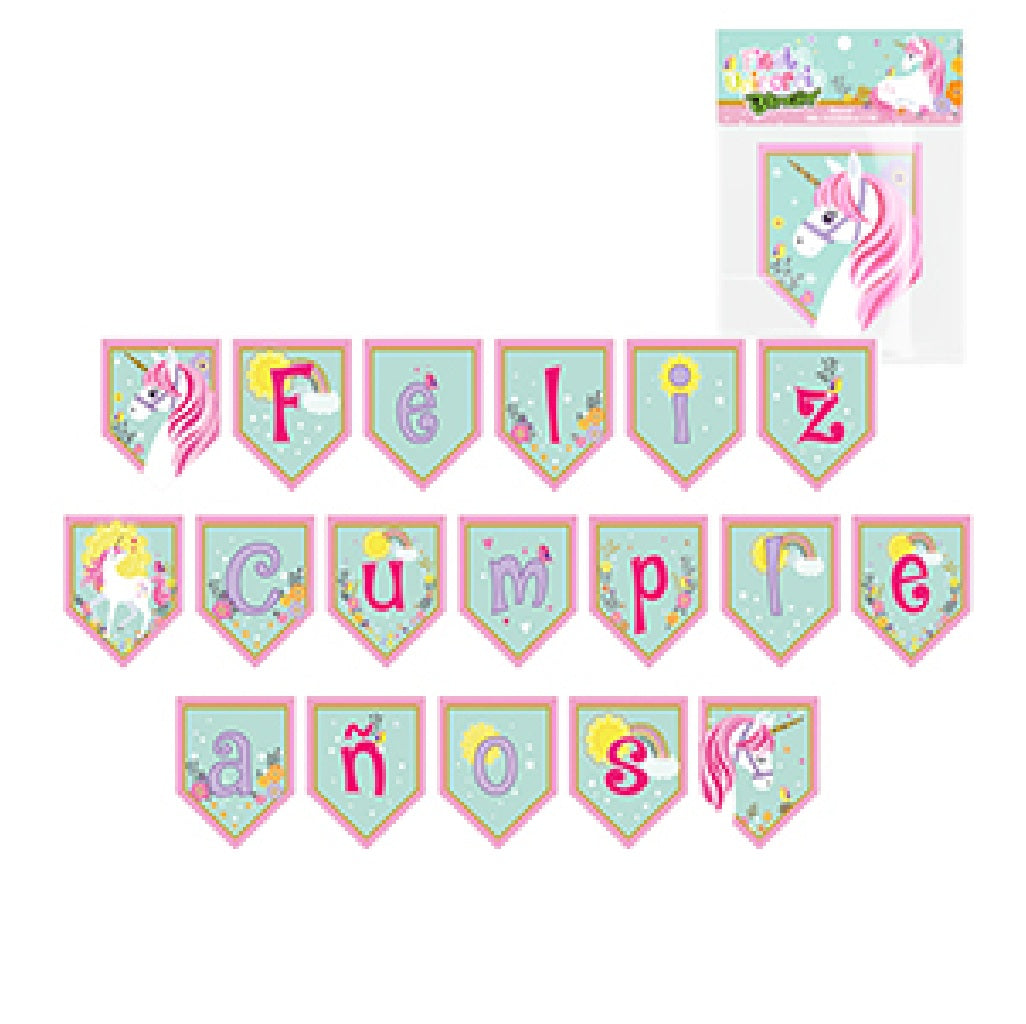 Decoración de Cumpleaños Unicornio – Set de Mesa para Fiesta Infantil