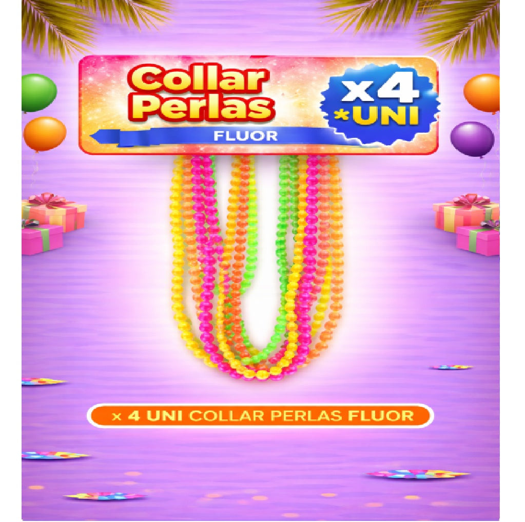 Collares Metálicos Variedades - Accesorio Fiesta y Cotillón