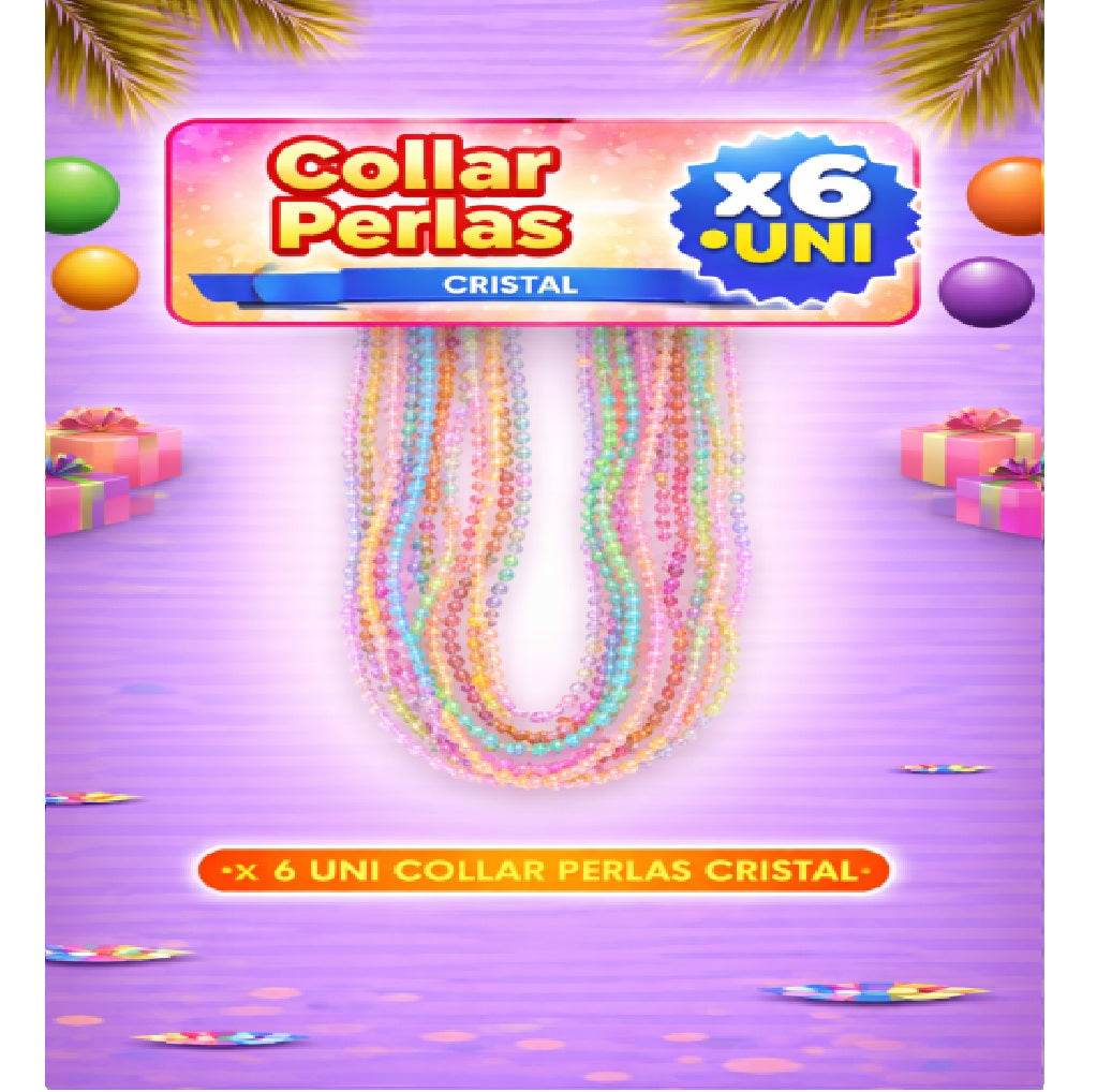 Collares Metálicos Variedades - Accesorio Fiesta y Cotillón