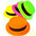 Gorros Flúor Mix x4 - Sombreros de Fiesta Colores