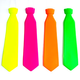 Set 12 Corbatas Fluor x 12 Fluor Lisas