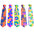 Set 12 Corbatas Fluor X 12 Fluor Mix