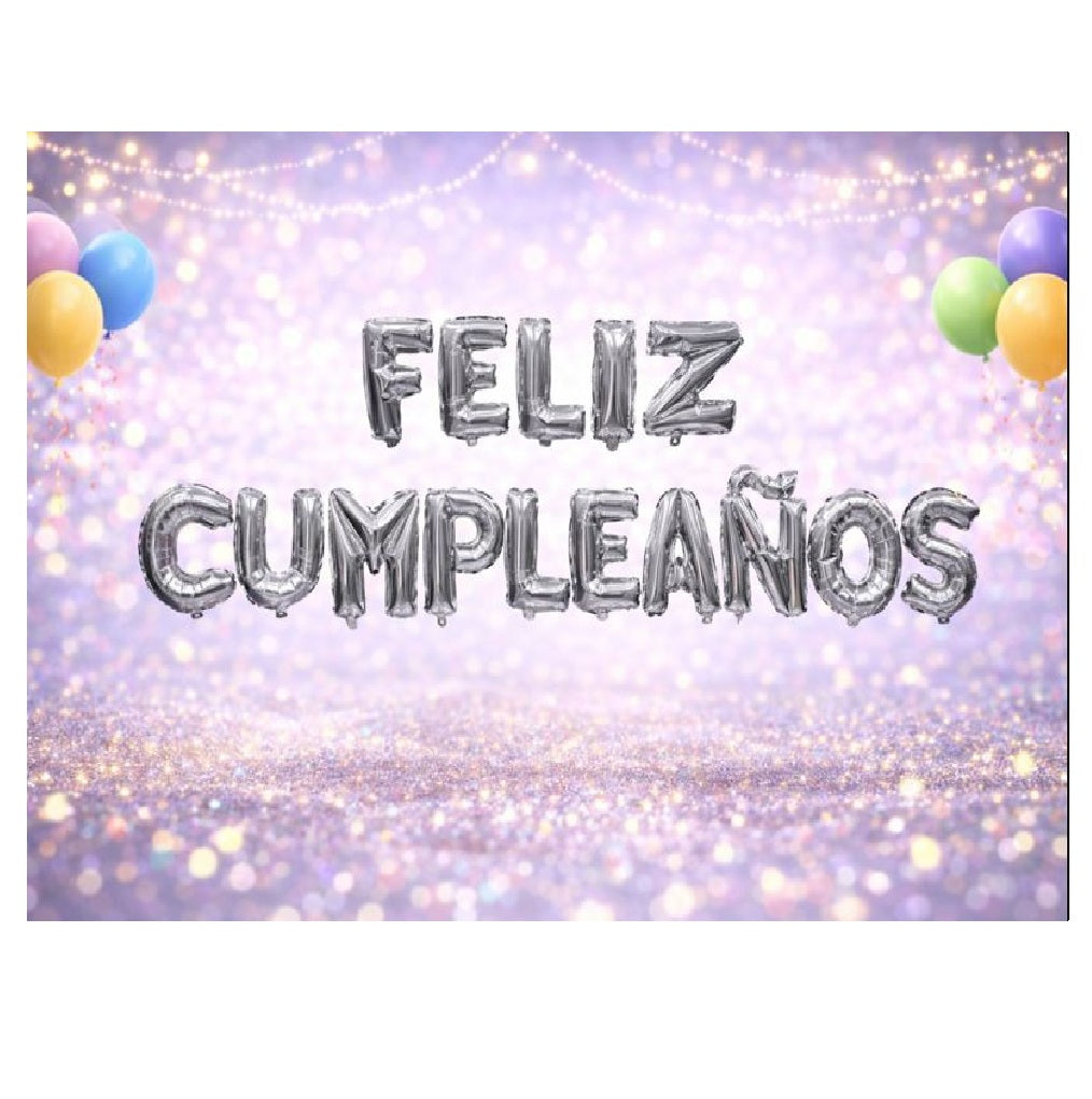Globos Foil con Frases para Decoración de Cumpleaños y Fiestas