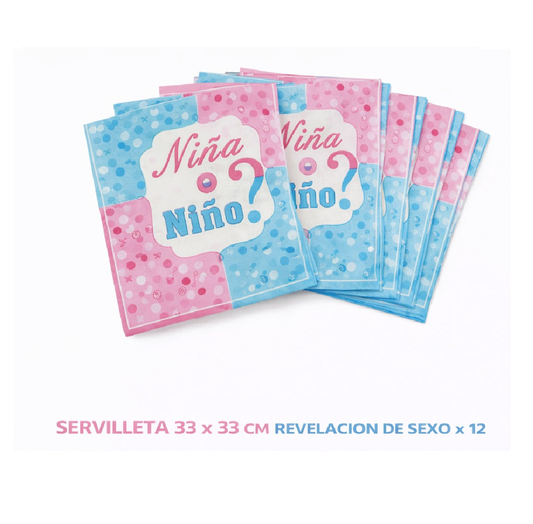 Decoración de Revelación de Sexo - Línea Temática