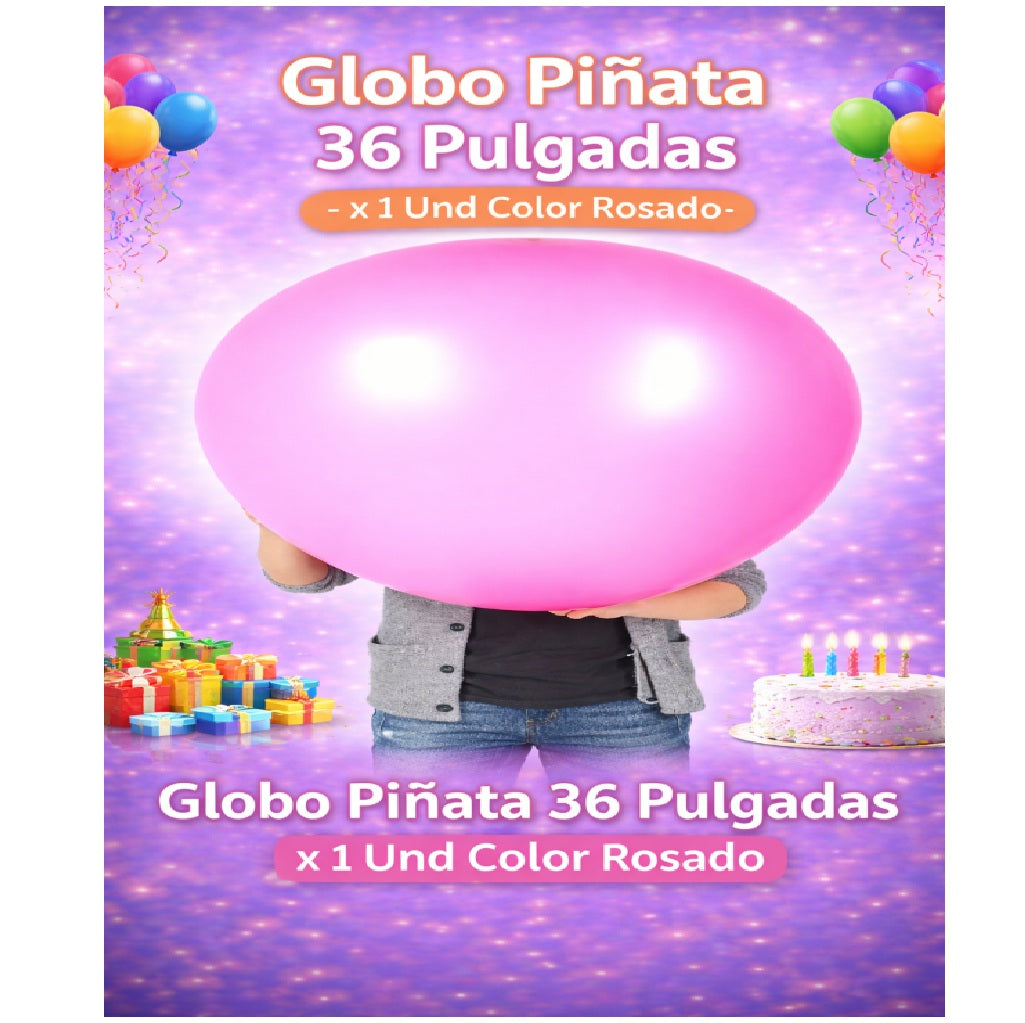 Globo Piñata 36” x1 Unidad – Globo Gigante para Cumpleaños