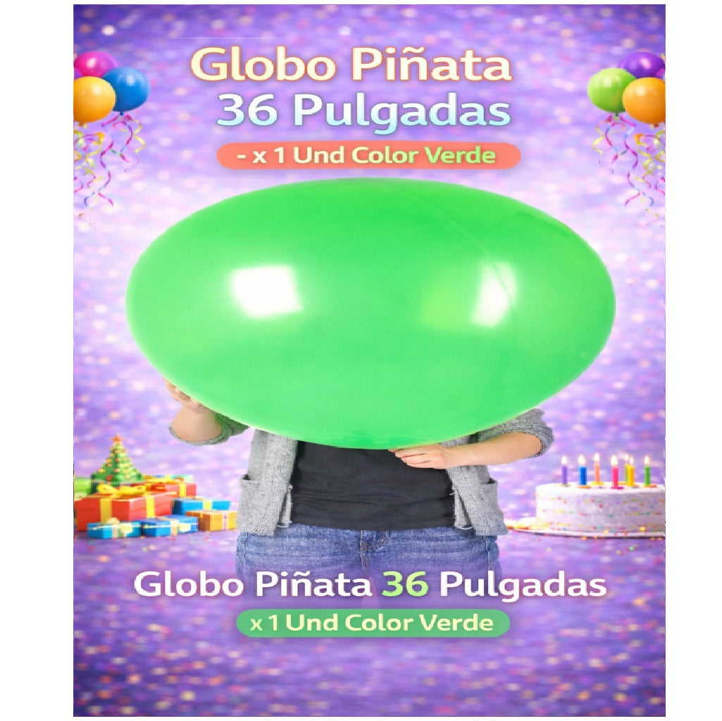 Globo Piñata 36” x1 Unidad – Globo Gigante para Cumpleaños