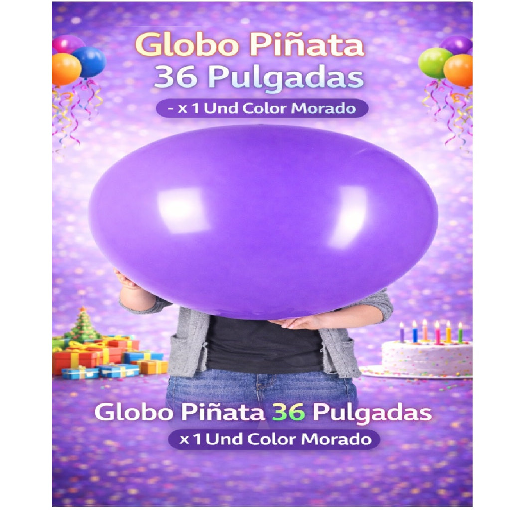 Globo Piñata 36” x1 Unidad – Globo Gigante para Cumpleaños