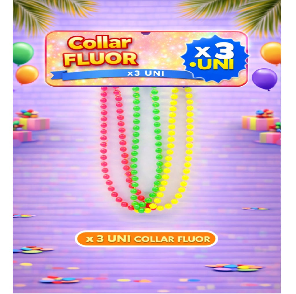 Collares Metálicos Variedades - Accesorio Fiesta y Cotillón