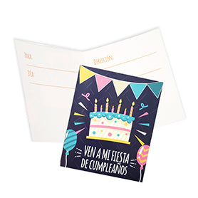 Tarjetas de Invitación para Cumpleaños x10 – Invitaciones para Fiesta