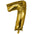 Foil Numerales Metal Dorado 32 Pulgadas N 7