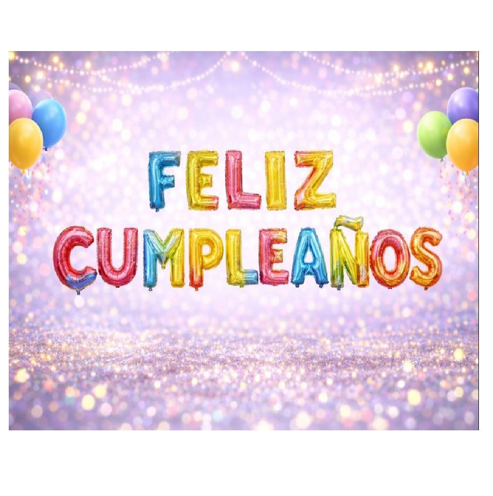 Globos Foil con Frases para Decoración de Cumpleaños y Fiestas