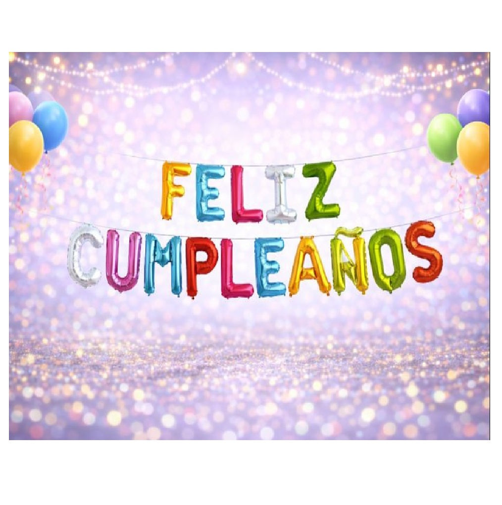 Globos Foil con Frases para Decoración de Cumpleaños y Fiestas