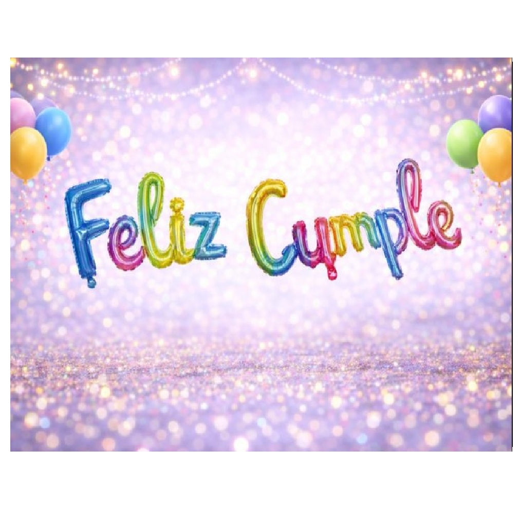 Globos Foil con Frases para Decoración de Cumpleaños y Fiestas