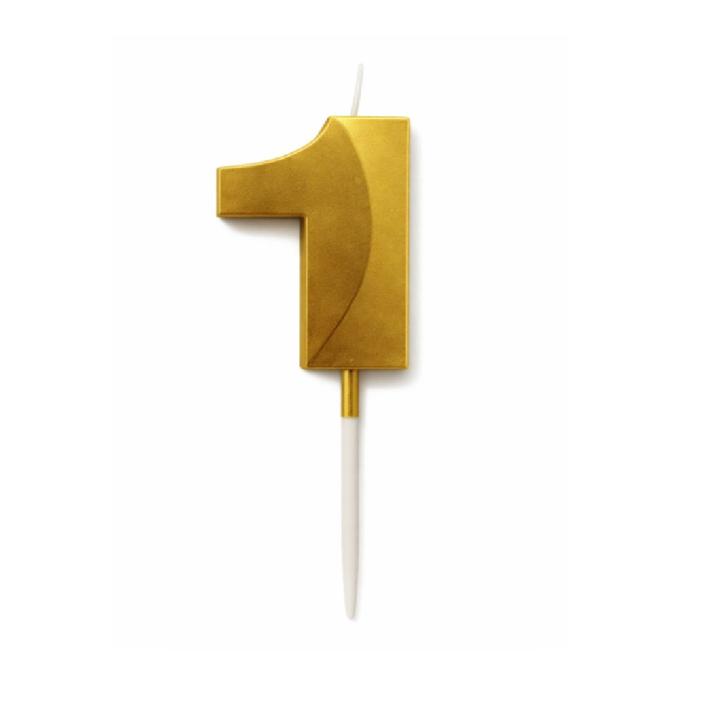 Velas Numerales Doradas 12 cm – Velas de Número para Cumpleaños