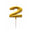 Velas Numerales Doradas 12 cm – Velas de Número para Cumpleaños