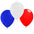 Globos Tricolor Chile 9 x 25 Modelo 1