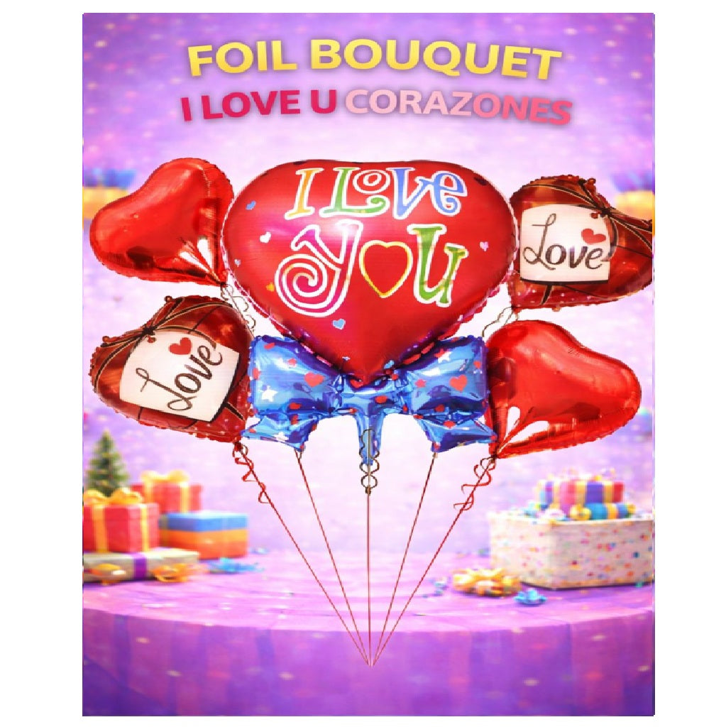 Sets de Bouquets – Globos Foil Decoración para Fiesta