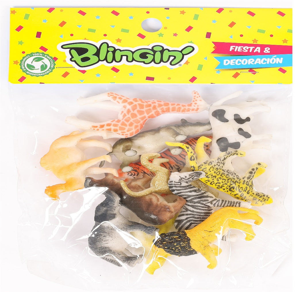 Set de Animales x12 Unidades – Figuras de Animales de Juguete