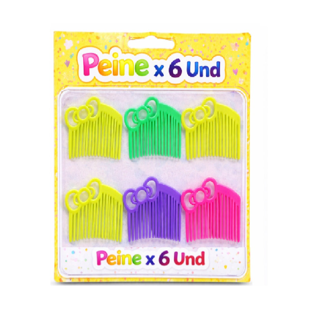 Peines de Juguete Colores x6 - Sorpresas para Fiesta