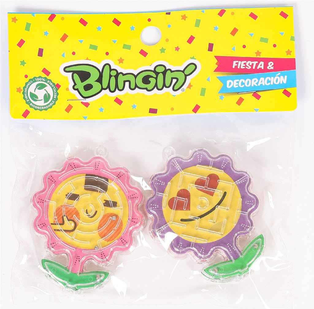 Laberinto Caritas Flor x6 Unidades – Juego Laberinto Infantil