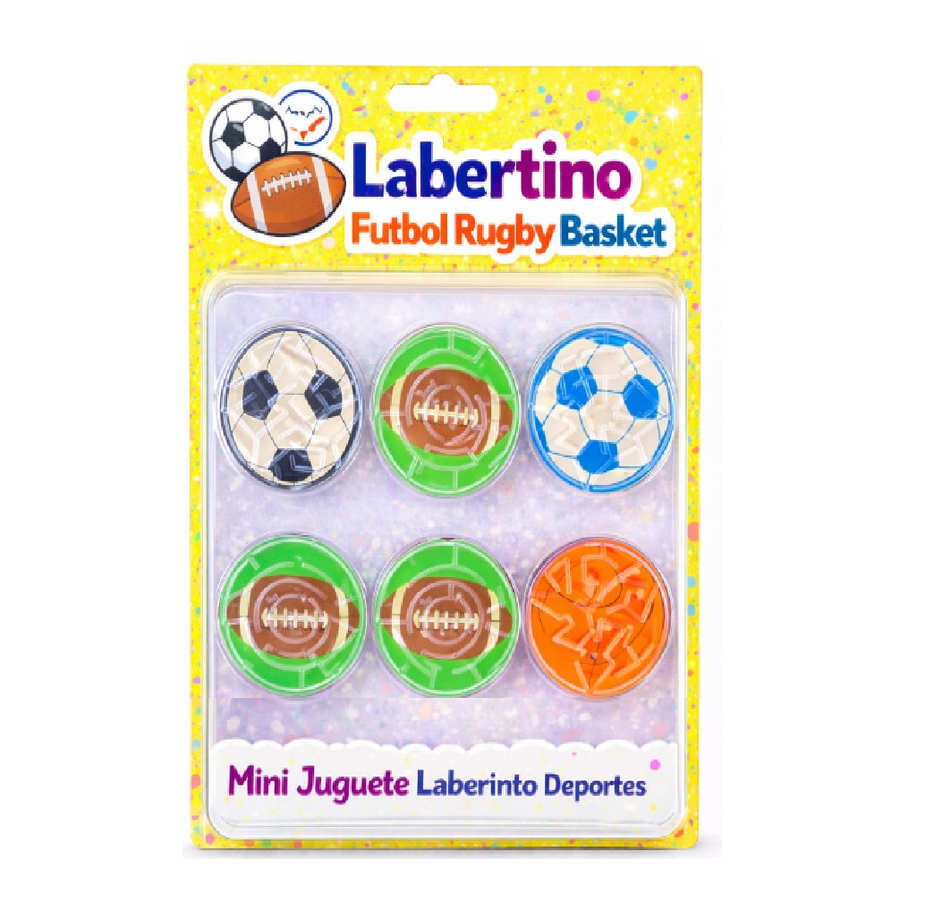 Laberinto Deportes x6 - Juego de Habilidad Infantil