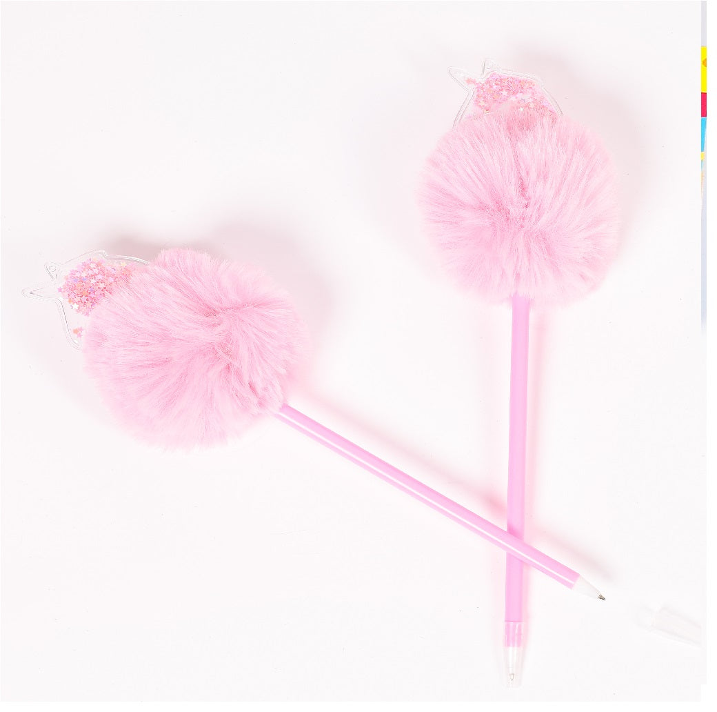 Lápiz con Pompón x2 - Lápices de Juguete para Fiesta