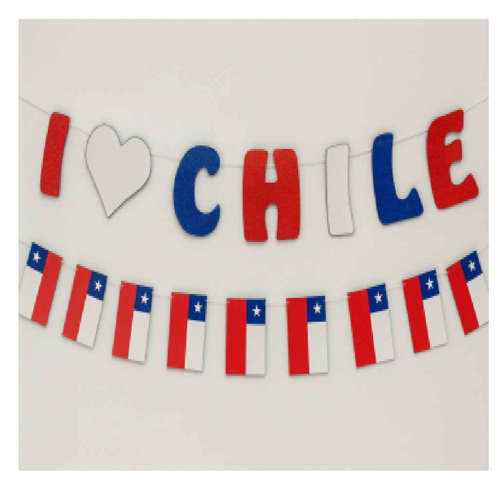 Guirnaldas Fiestas Patrias Chile para Decoración Dieciocho y Celebraciones Patrias
