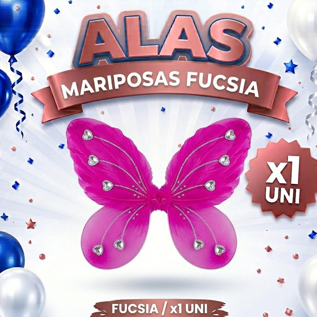 Alitas de Mariposas mix x1 - Alas de Disfraz para Niños